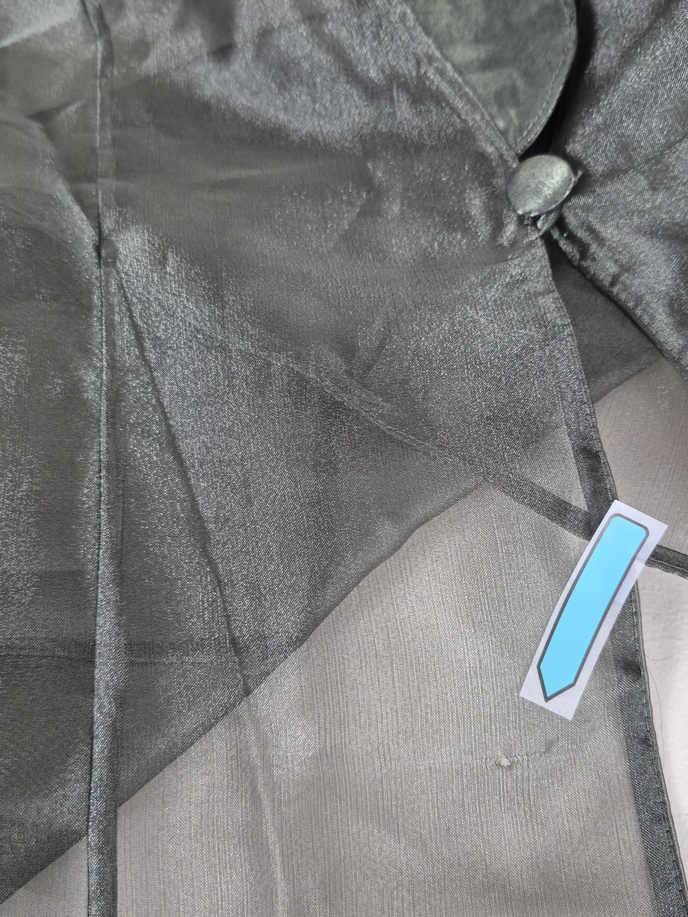 Alex Evenings Y2K Metallic Green Satin Gown w/ Matching Jacket - Vtg 14 / Mod 10 - Picture 14 of 16